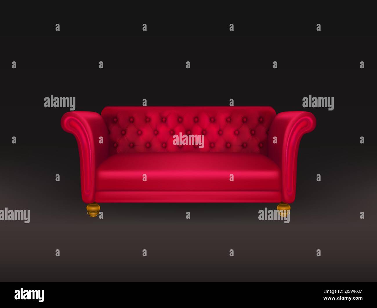 Black leather couch Stock Vector Images - Alamy
