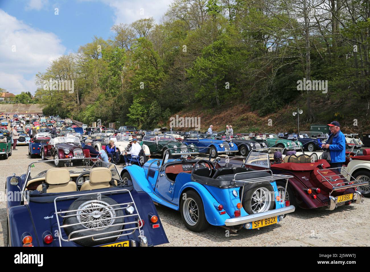 Sports Car Club display, British Marques Day, 24 April 2022, Brooklands Museum, Weybridge