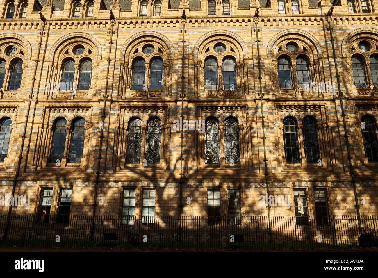 Exterior Detail of the Natural History Museum, London Stock Photo