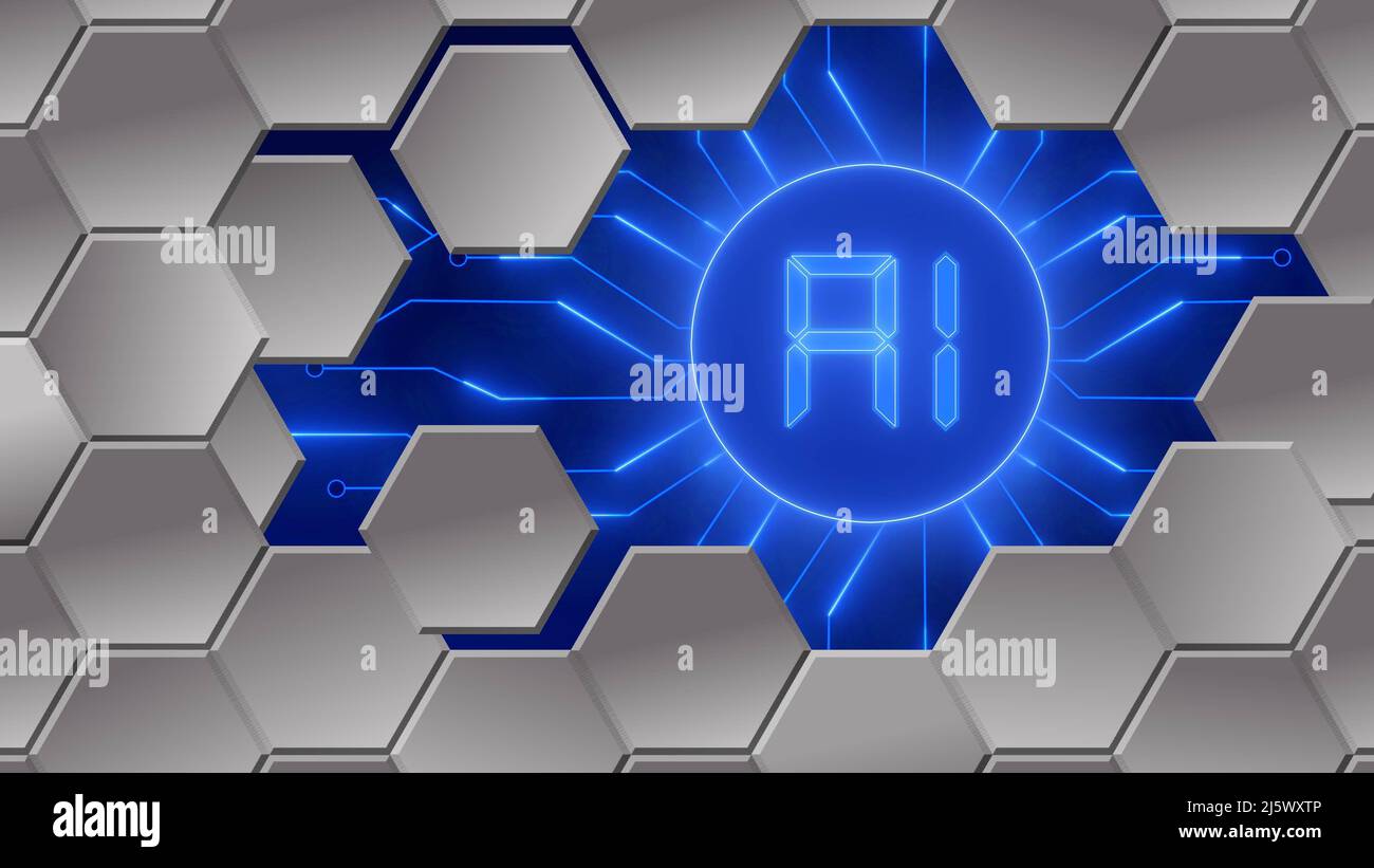 3d hexagons logo hi-res stock photography and images - Alamy