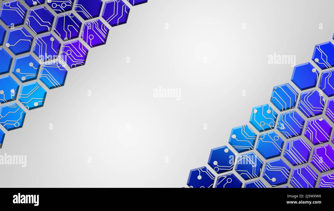 3d hexagons logo hi-res stock photography and images - Alamy