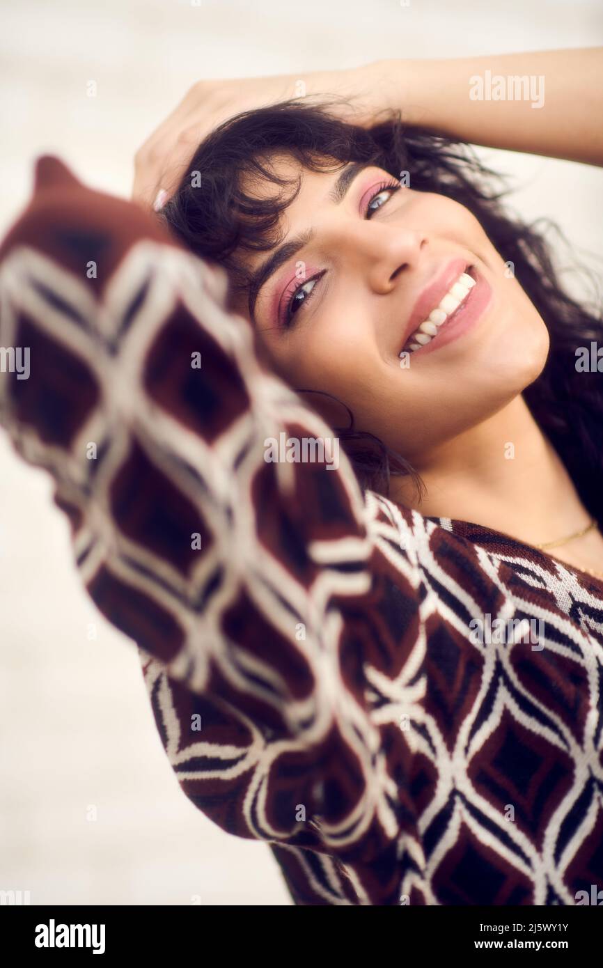 Portrait of a beautiful young south asian woman Stock Photo
