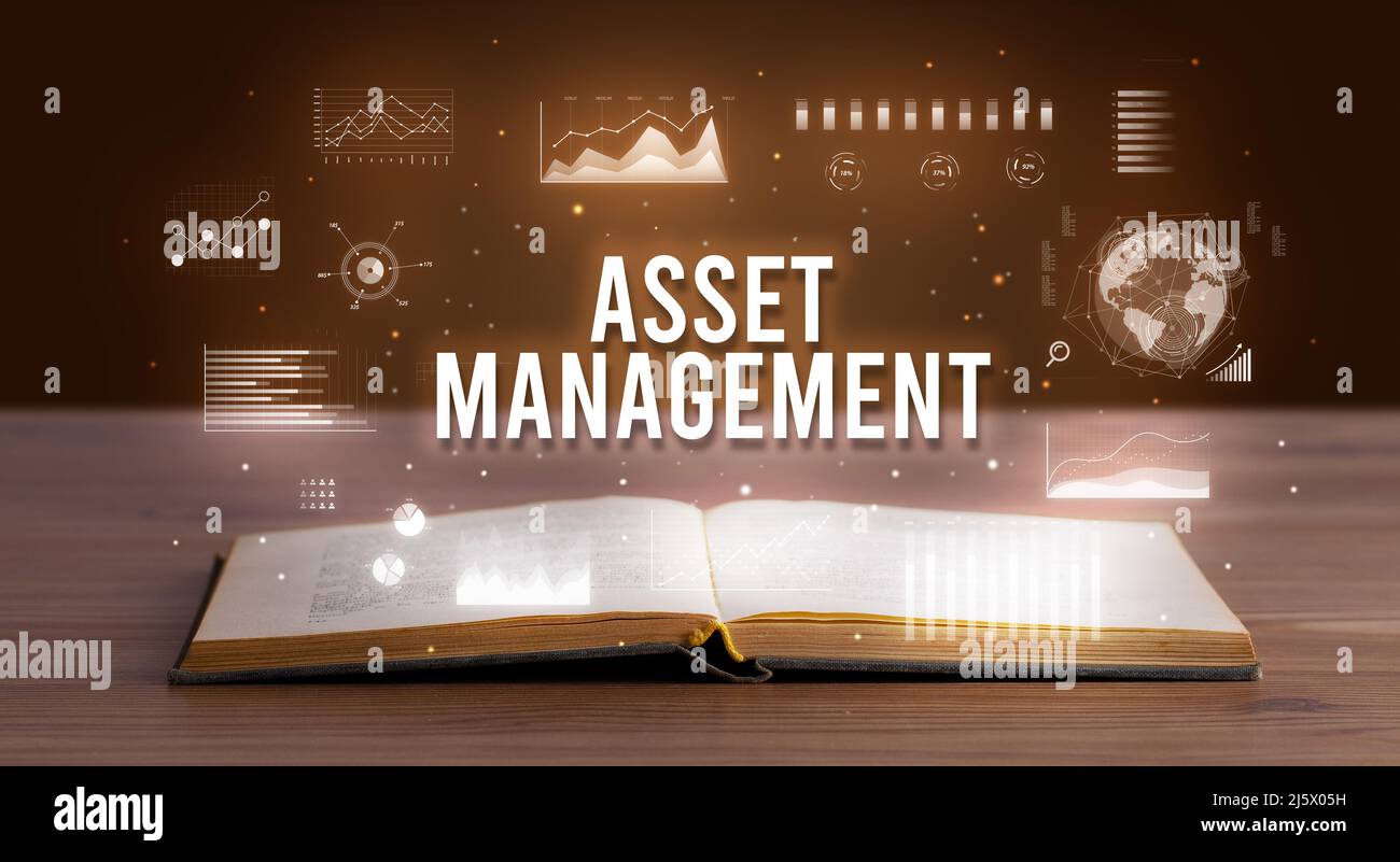 Business inscription coming out from an open book Stock Photo Alamy