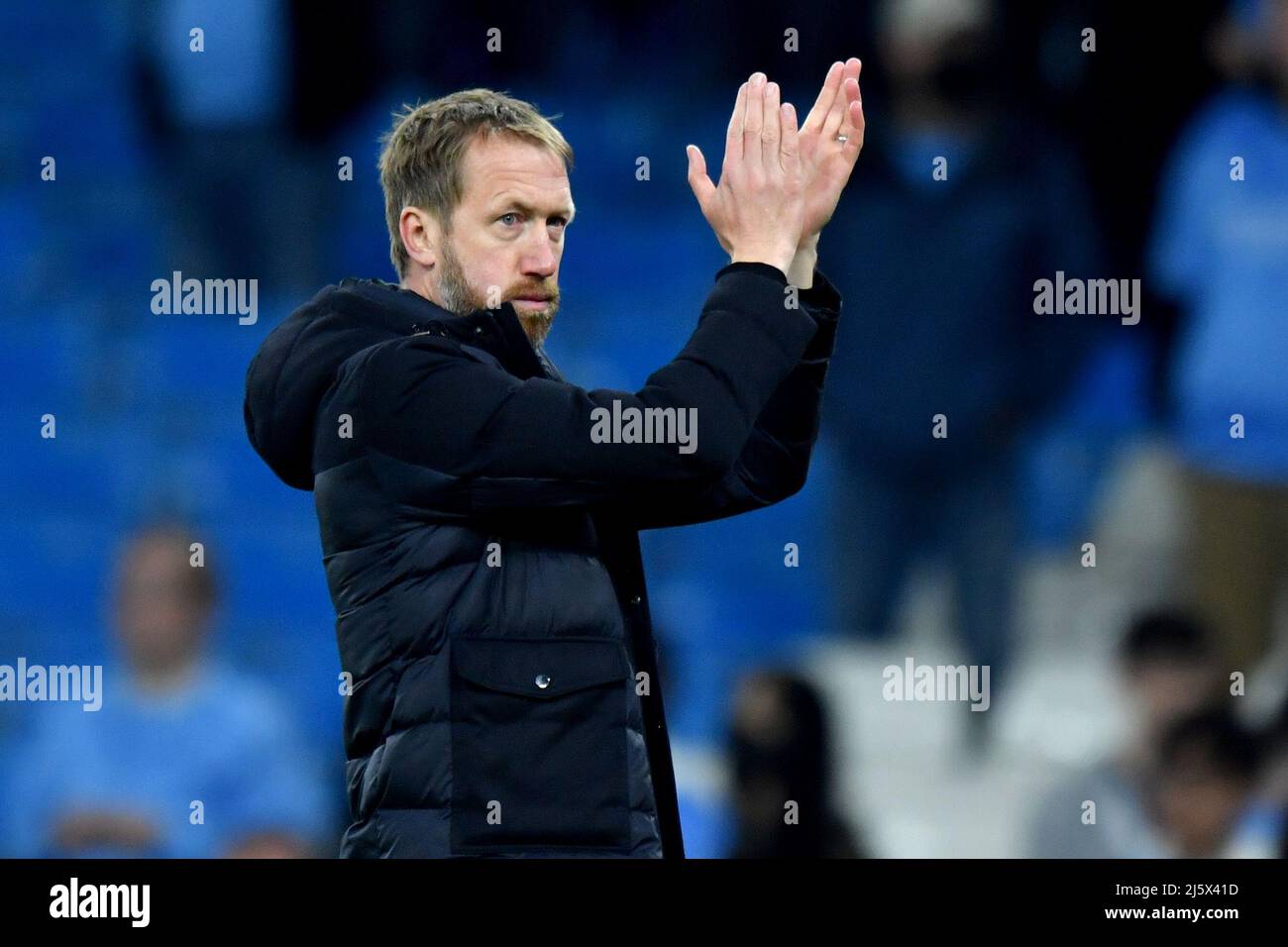 Brighton and Hove Albion manager Graham Potter. Picture date: Thursday April 21, 2022. Photo credit should read:   Anthony Devlin/Alamy Live News/Alamy Live News Stock Photo
