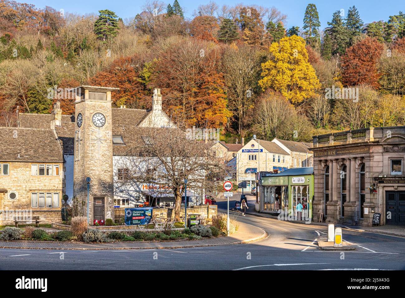 Autumn in the Cotswolds - The small town of Nailsworth in the Stroud Valleys, Gloucestershire, England UK Stock Photo