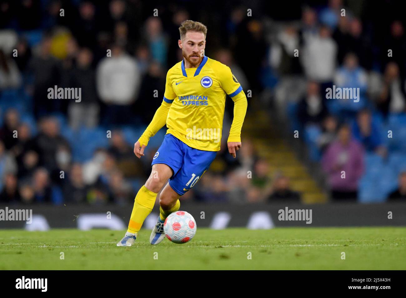 Brighton and Hove Albion's Alex Mac Allister. Picture date: Thursday April 21, 2022. Photo credit should read:   Anthony Devlin/Alamy Live News/Alamy Live News Stock Photo
