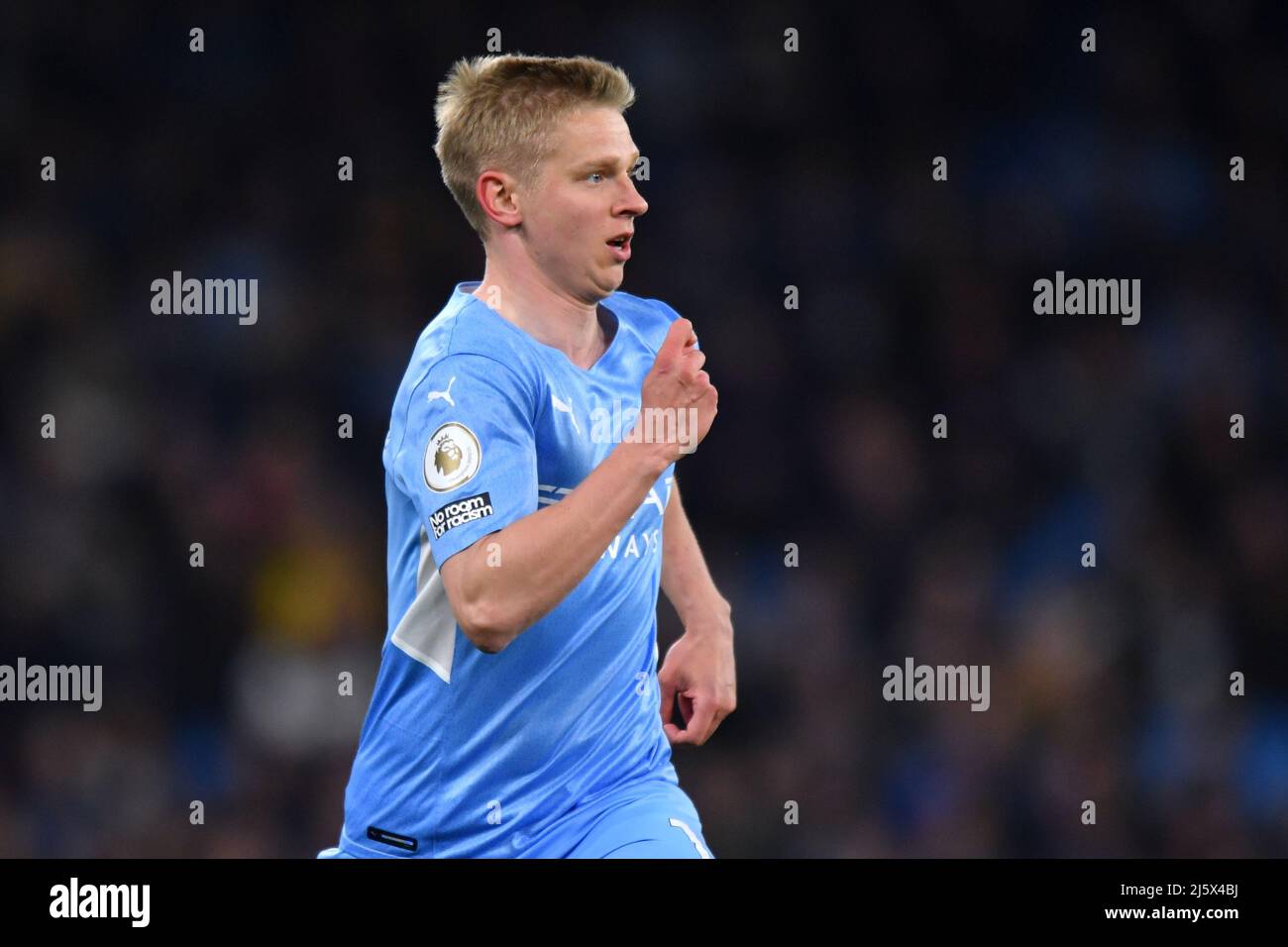 Manchester City's Oleksandr Zinchenko. Picture date: Thursday April 21, 2022. Photo credit should read:   Anthony Devlin/Alamy Live News/Alamy Live News Stock Photo