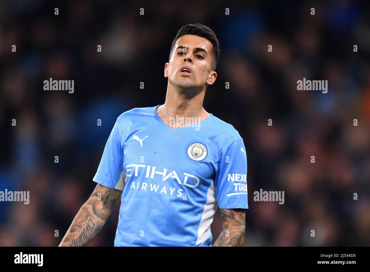 Manchester City's Joao Cancelo. Picture date: Thursday April 21, 2022. Photo credit should read:   Anthony Devlin/Alamy Live News/Alamy Live News Stock Photo