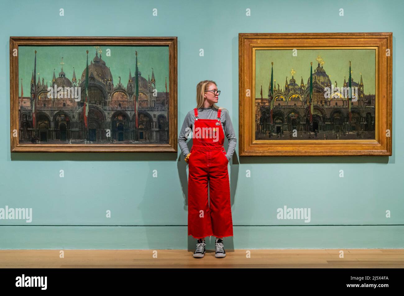 London, UK. 26th Apr, 2022. The Urban environment, Venice - Tate Britain unveils London's biggest retrospective of Walter Sickert (1860-1942) in almost 30 years. A master of self-invention and theatricality, Sickert took a radically modern approach to painting in the late 19th and early 20th centuries, transforming how everyday life was captured on canvas. The exhibition features over 150 of his works from over 70 public and private collections spanning his six-decade career. Credit: Guy Bell/Alamy Live News Stock Photo