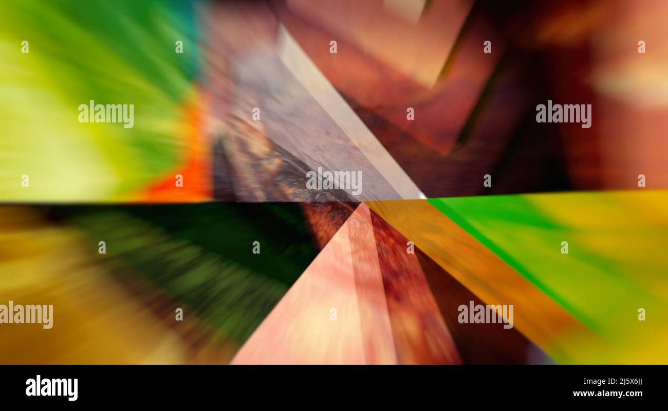 Abstract background made up of multicolored rectangles Stock Photo