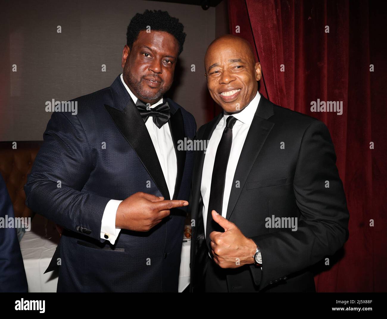 New York, NY, USA. 25th Apr, 2022. Don Pooh and NY Mayor Eric Adams at