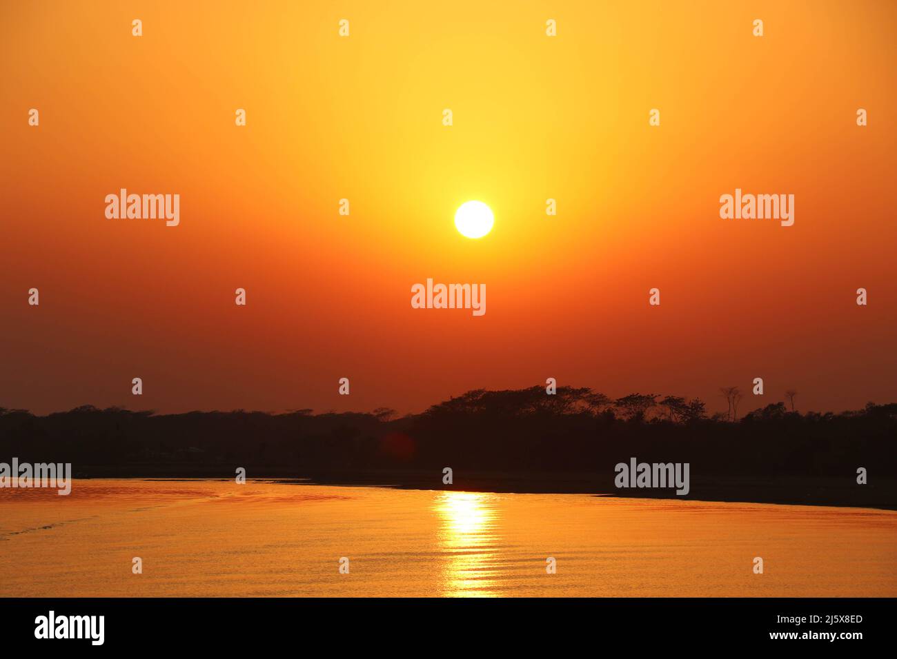 Beautiful Sunset in Kuakata Sea Beach, Bangladesh Stock Photo - Alamy