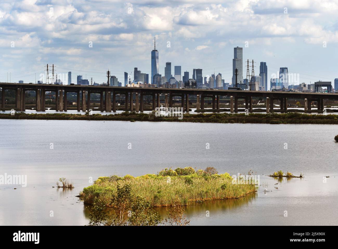 LAND UNDER Swamp and marsh in the meadowlands of East Rutherford, New