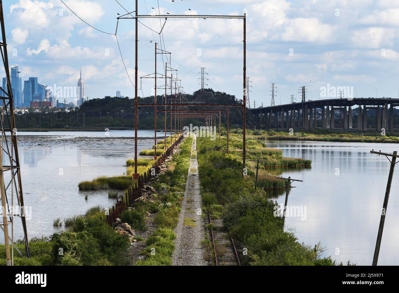 LAND UNDER Swamp and marsh in the meadowlands of East Rutherford, New