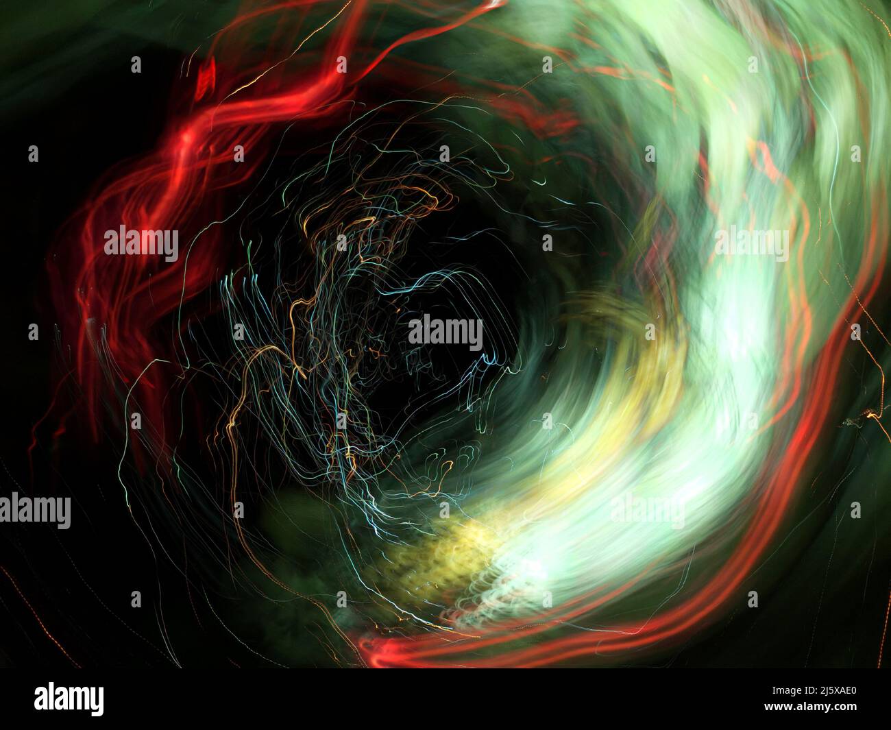 Abstract night lights lines motion background,Abstract blur mess. High quality photo Stock Photo