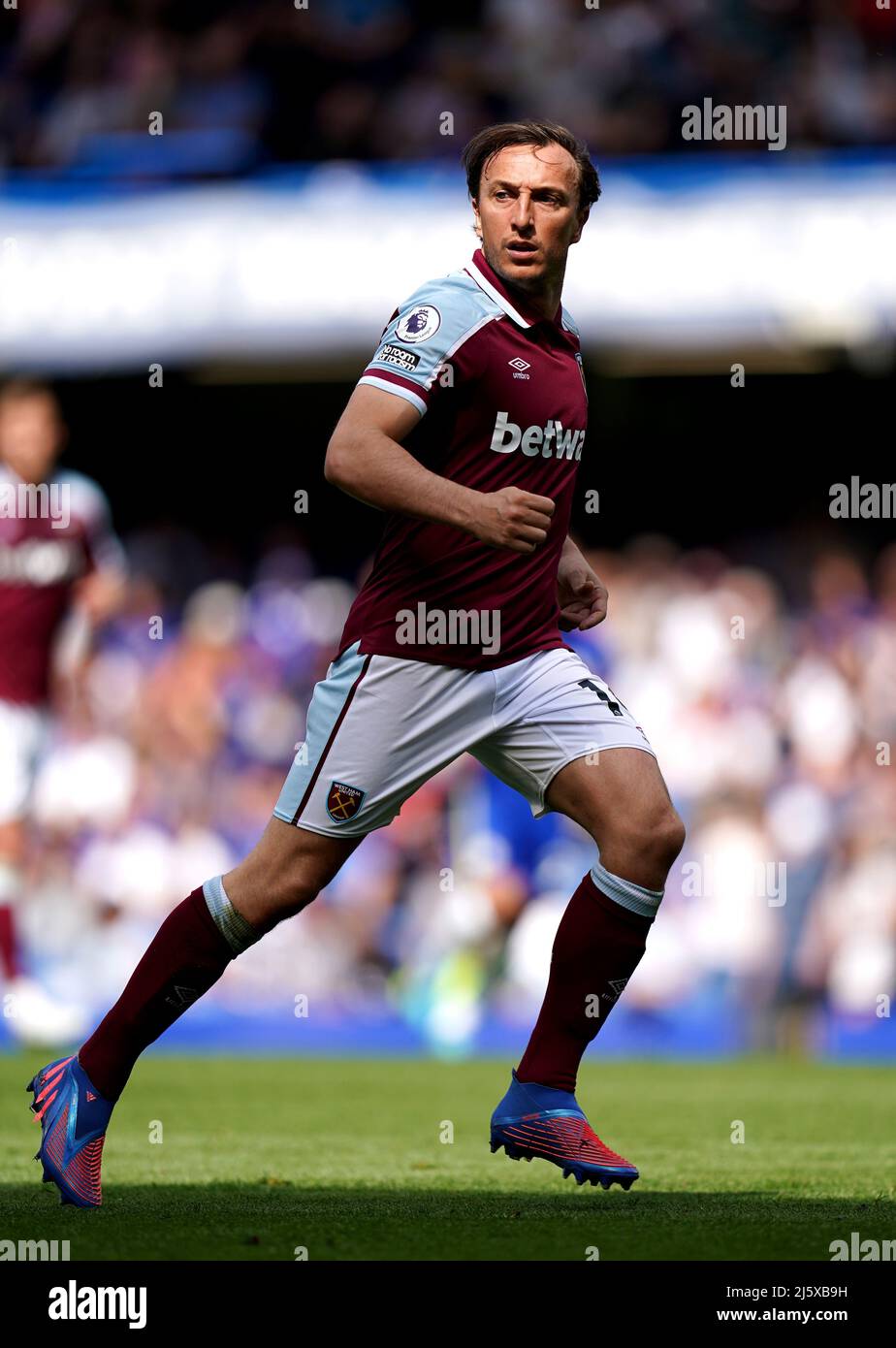 West Ham United's Mark Noble during the Premier League match at Stamford  Bridge, London. Picture date: Sunday April 24, 2022 Stock Photo - Alamy