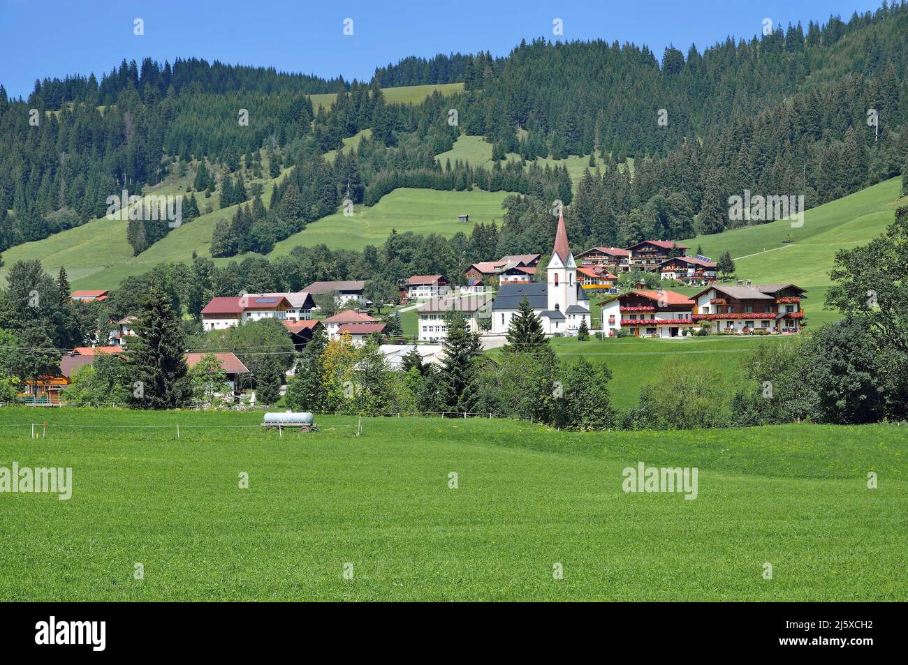 Schattwald,Tannheimer Tal,Tirol,Austria Stock Photo