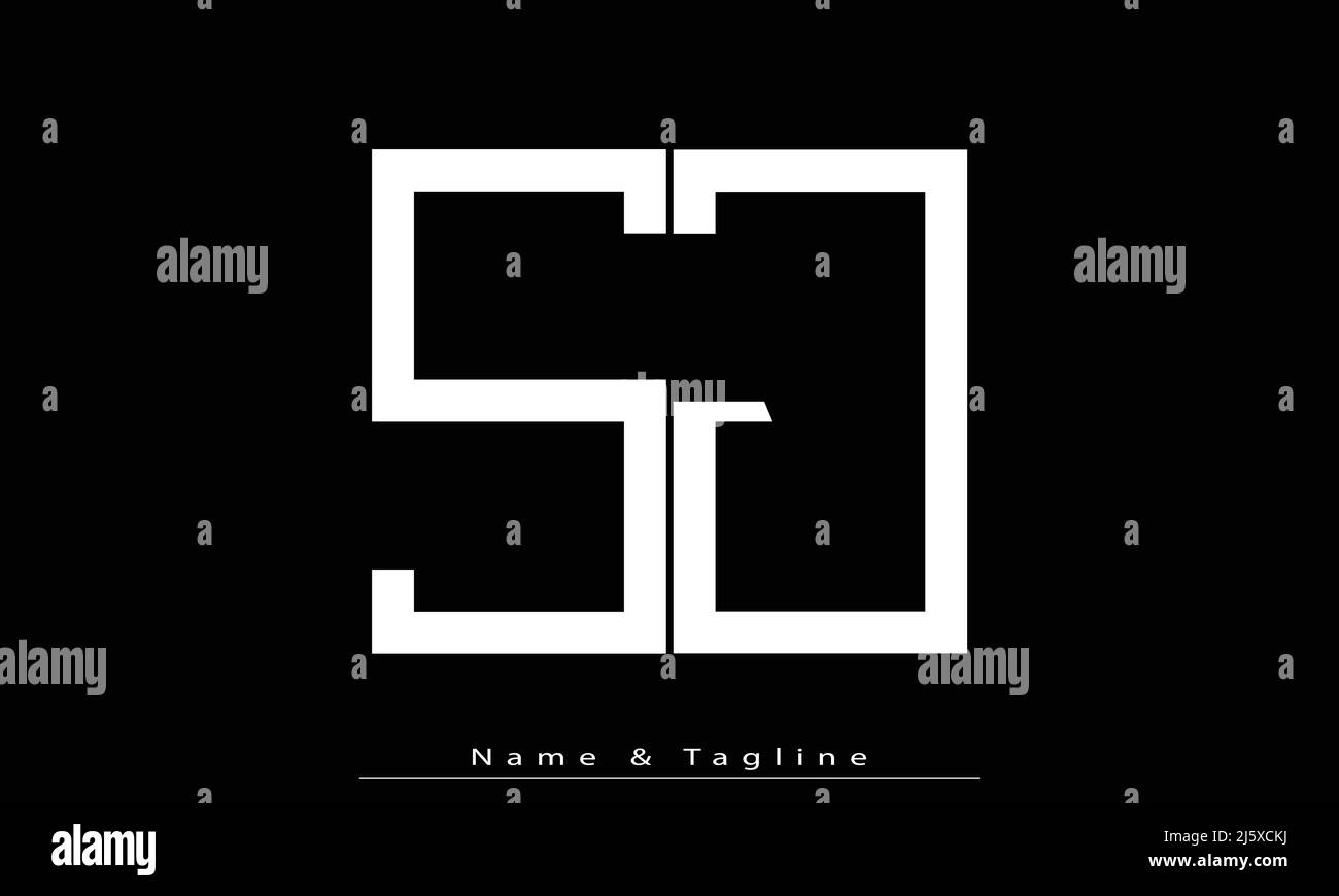 Alphabet letters Initials Monogram logo SJ , JS Stock Vector Image ...