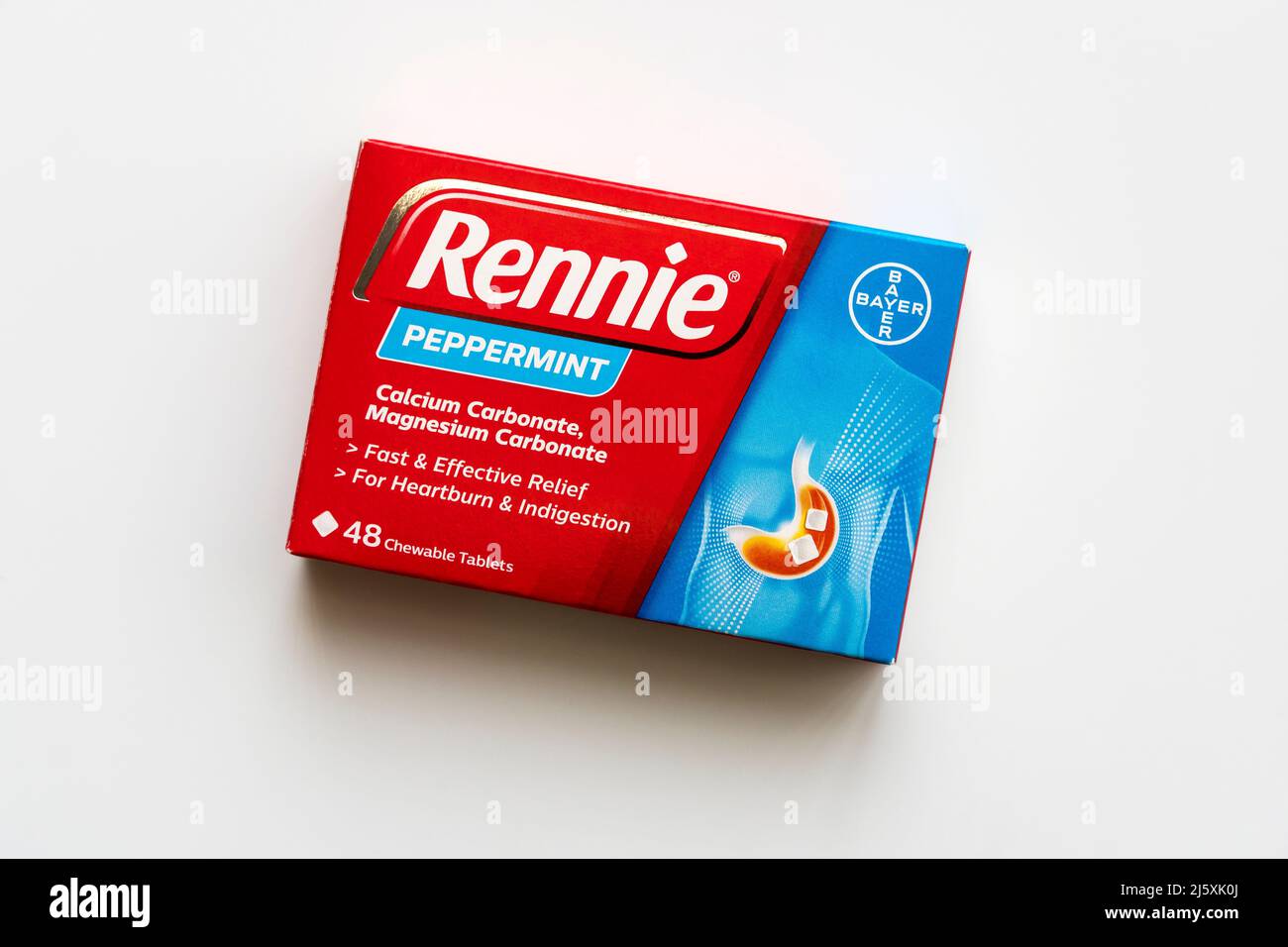 Box 48 Rennie chewable tablets Stock Photo Alamy