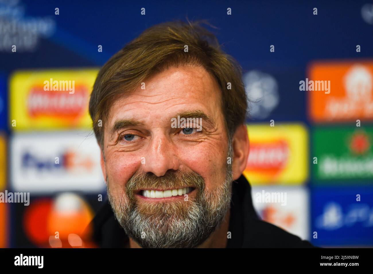 Liverpool manager Jurgen Klopp during a press conference at the AXA Training Centre, Liverpool. Picture date: Tuesday April 26, 2022. Stock Photo