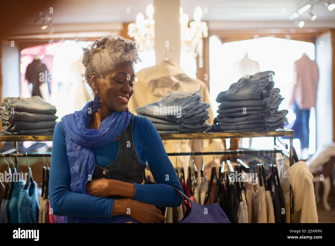 Happy senior woman hi-res stock photography and images - Alamy