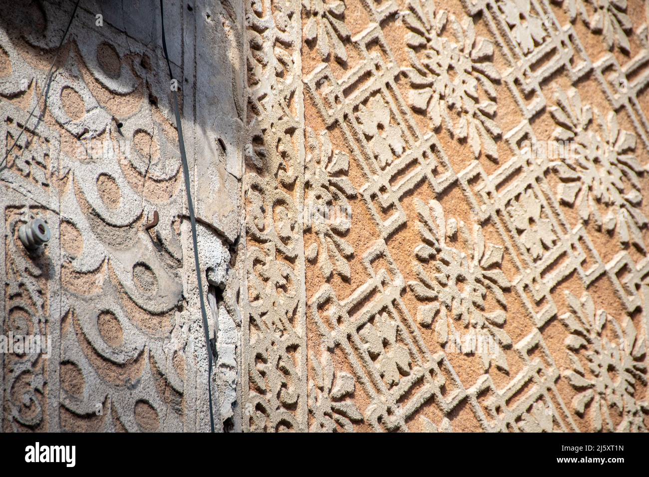 Ornate wall patterns Segovia, Spain Stock Photo