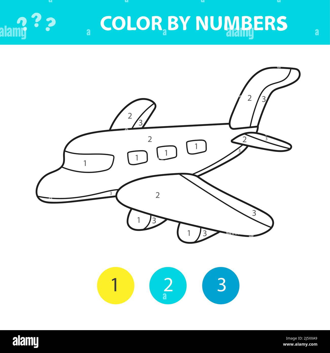 Color the Airplane  Printable Nouns Classroom Activity