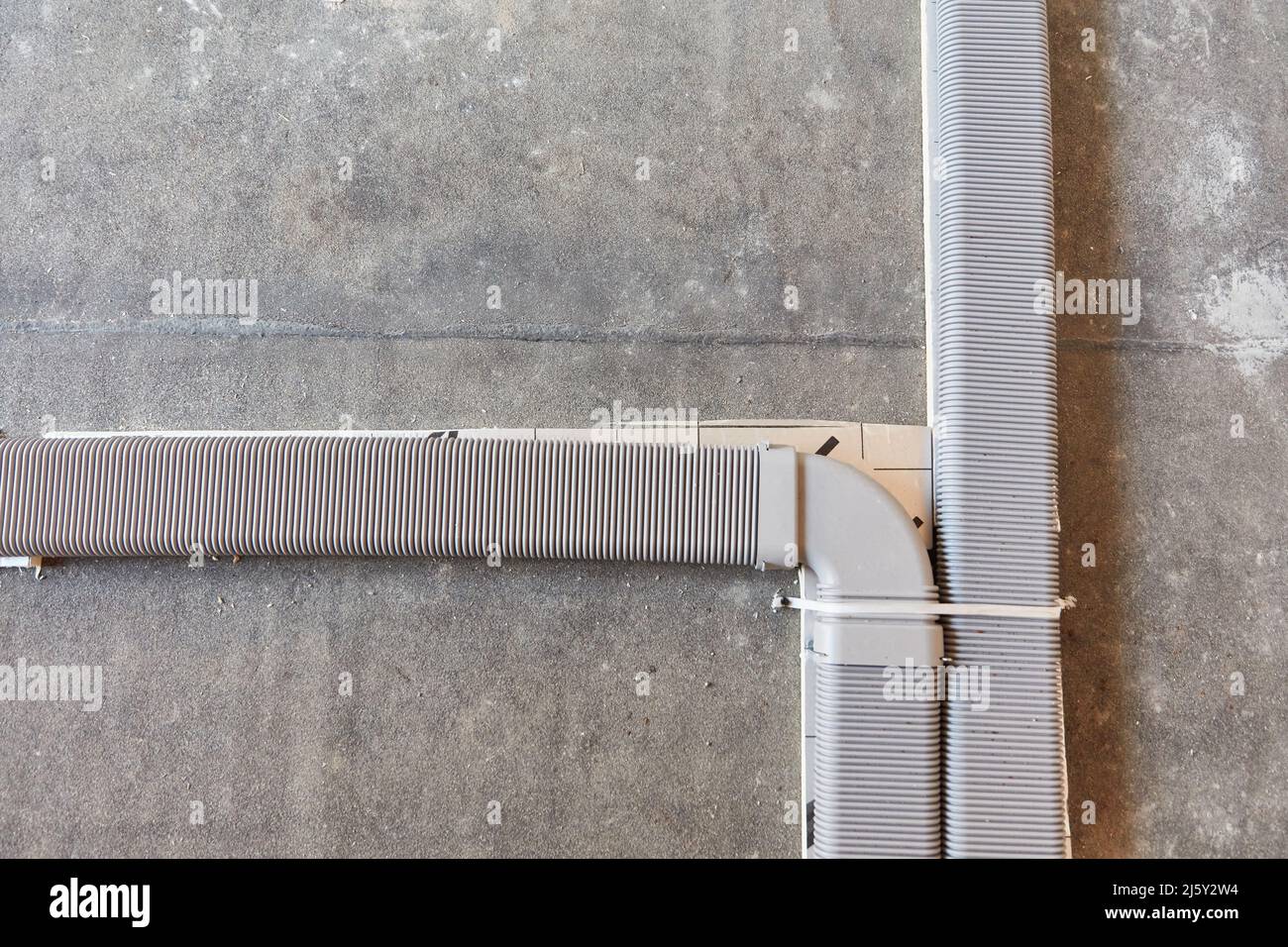 Laying of air shaft for ventilation system when building a house for an