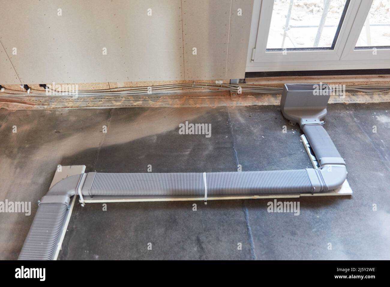 Installation of a central ventilation system when building a house in