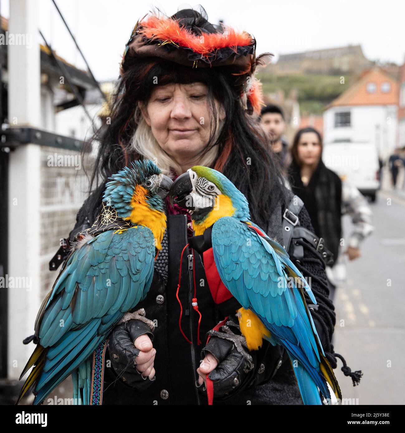WHITBY, ENGLAND. April 24th 2022. Proprietor of Parrots & Pirates Ltd