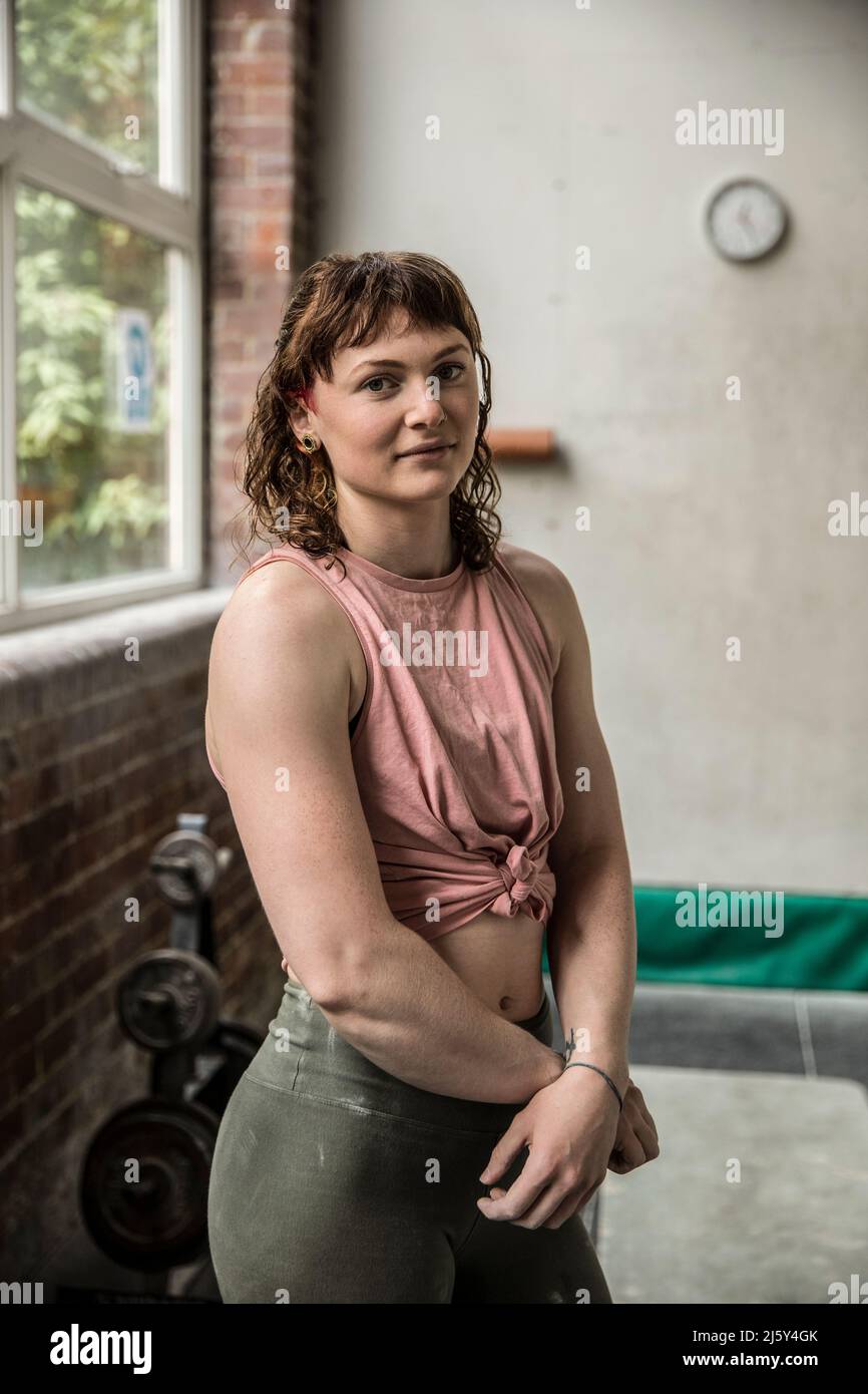 Confident person in gym hi-res stock photography and images - Alamy