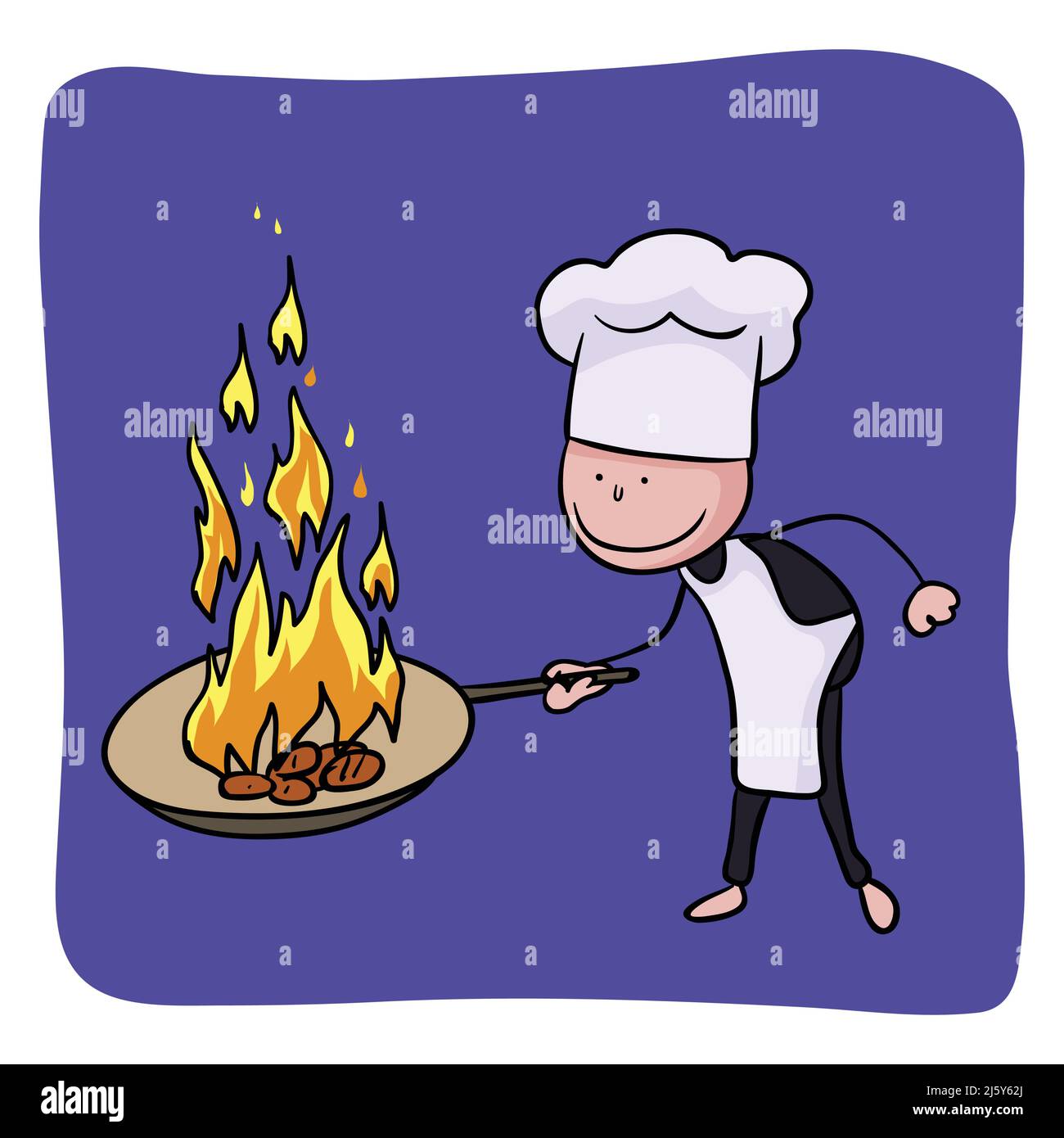 making food clip art vector illustration Stock Vector