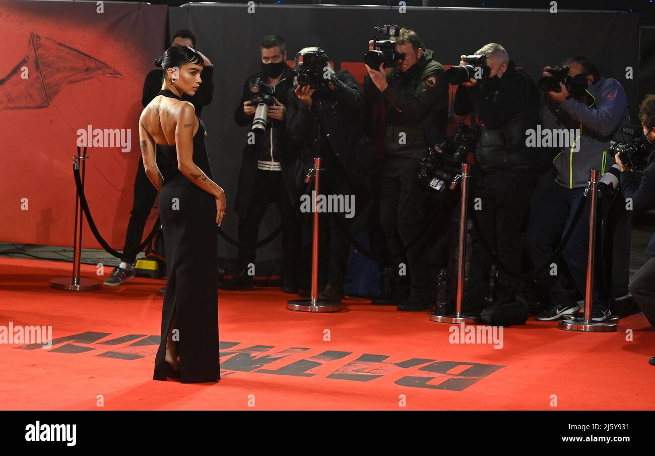 Photo Must Be Credited ©Alpha Press 079965 23/02/2022 Zoe Kravitz at