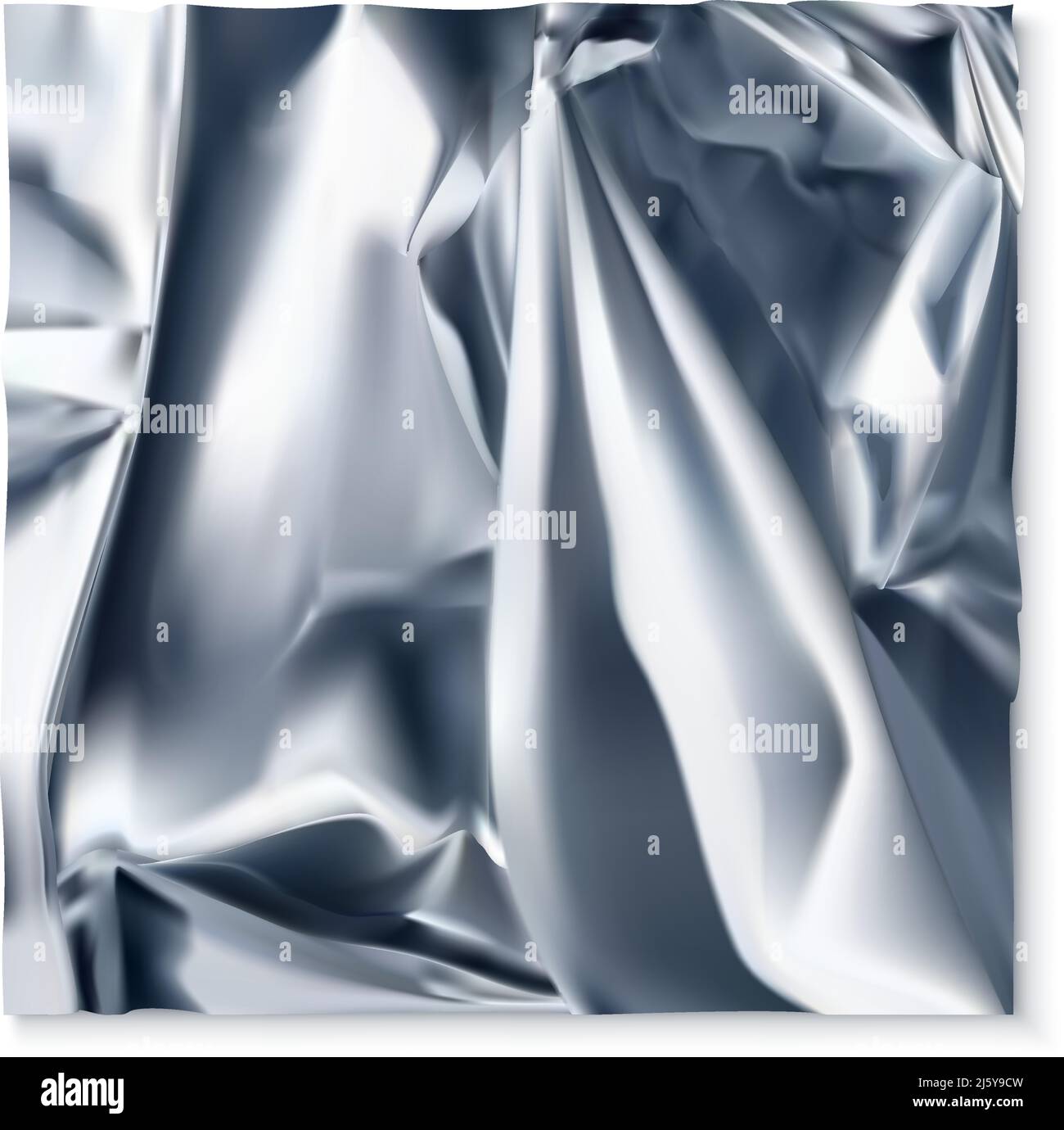 Crumpled aluminium foil texture background Stock Vector Images - Alamy