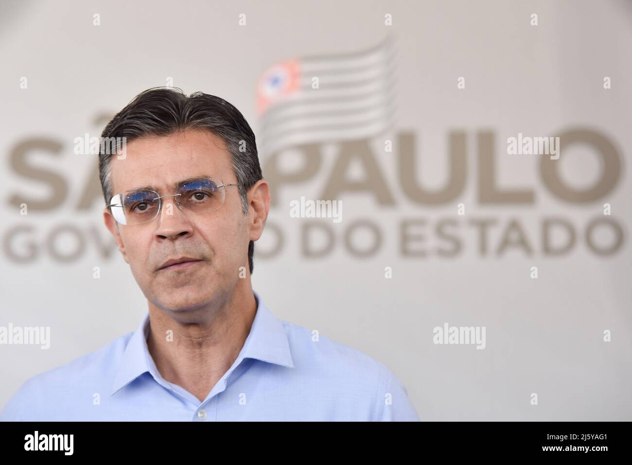 SÃO PAULO, SP - 26.04.2022: INAUGURAÇÃO POUPA TEMPO DIGITAL SP - Rodrigo  Garcia, (PSDB) Governor of São Paulo, participates in the inauguration of  the first Poupatempo Digital in São Paulo, this Tuesday, (