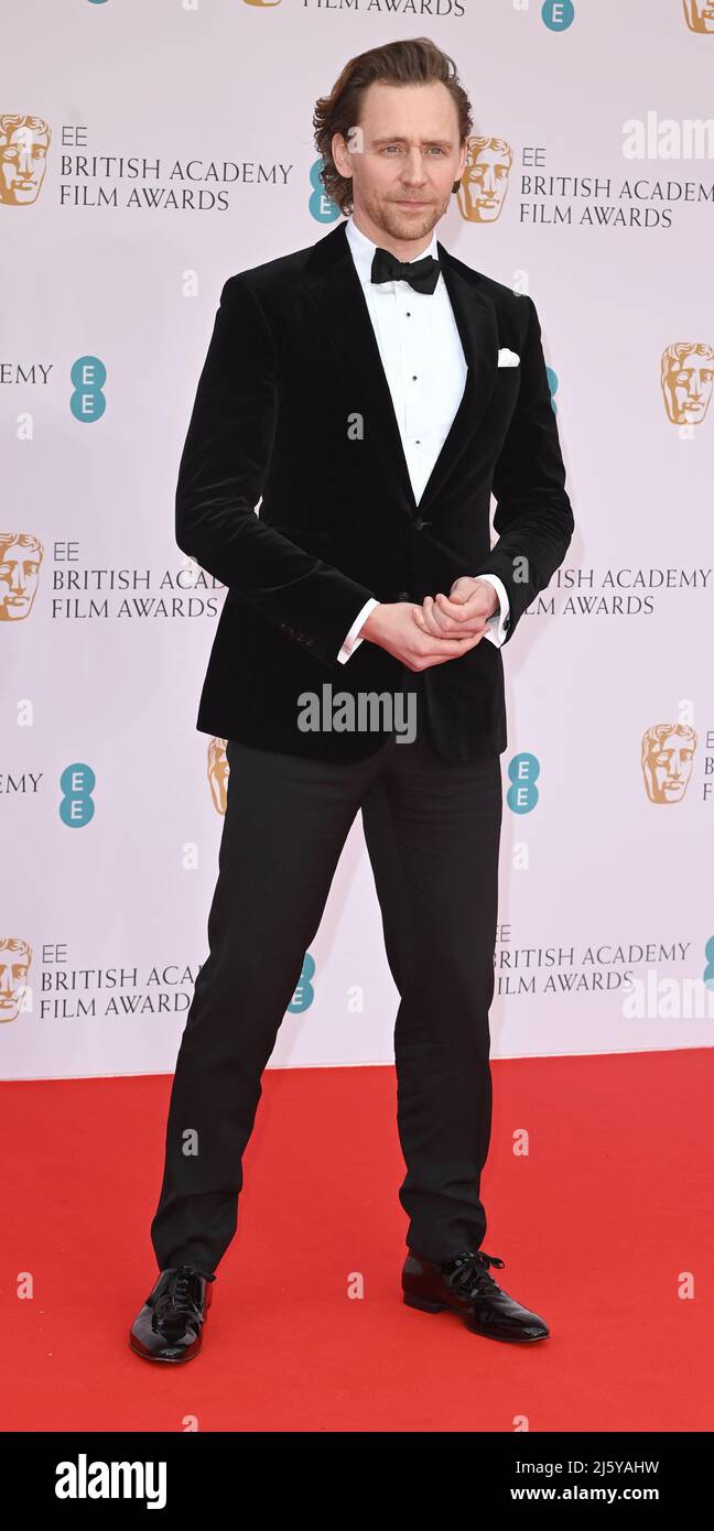 Photo Must Be Credited ©Alpha Press 079965 13/03/2022 Tom Hiddleston  EE Bafta British Academy Film Awards 2022 at The Royal Albert Hall In London Stock Photo