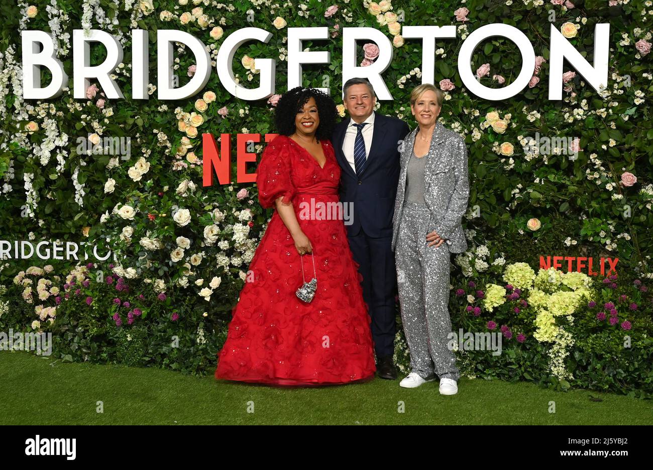 LONDON, ENGLAND - MARCH 22: Julia Quinn and Guest attends the World  Premiere of Bridgerton Season 2 at The Tate Modern on March 22, 2022 in  London Stock Photo - Alamy