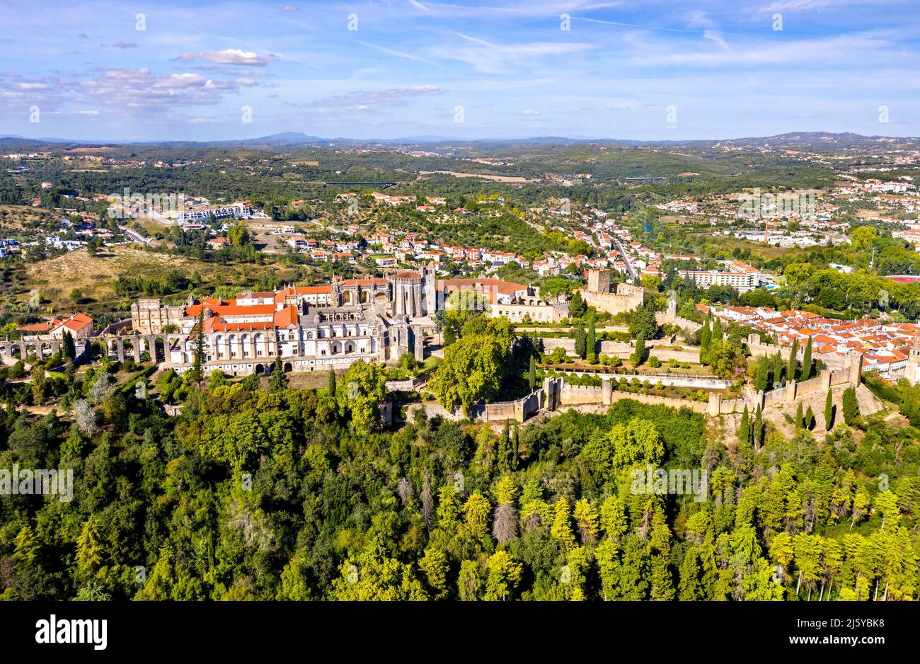 The Convent of the Order of Christ. UNESCO world heritage in Tomar ...