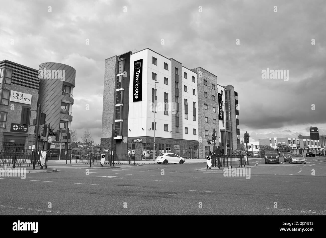 Student accommodation block in Loughborough, Leicestershire, UK Stock Photo