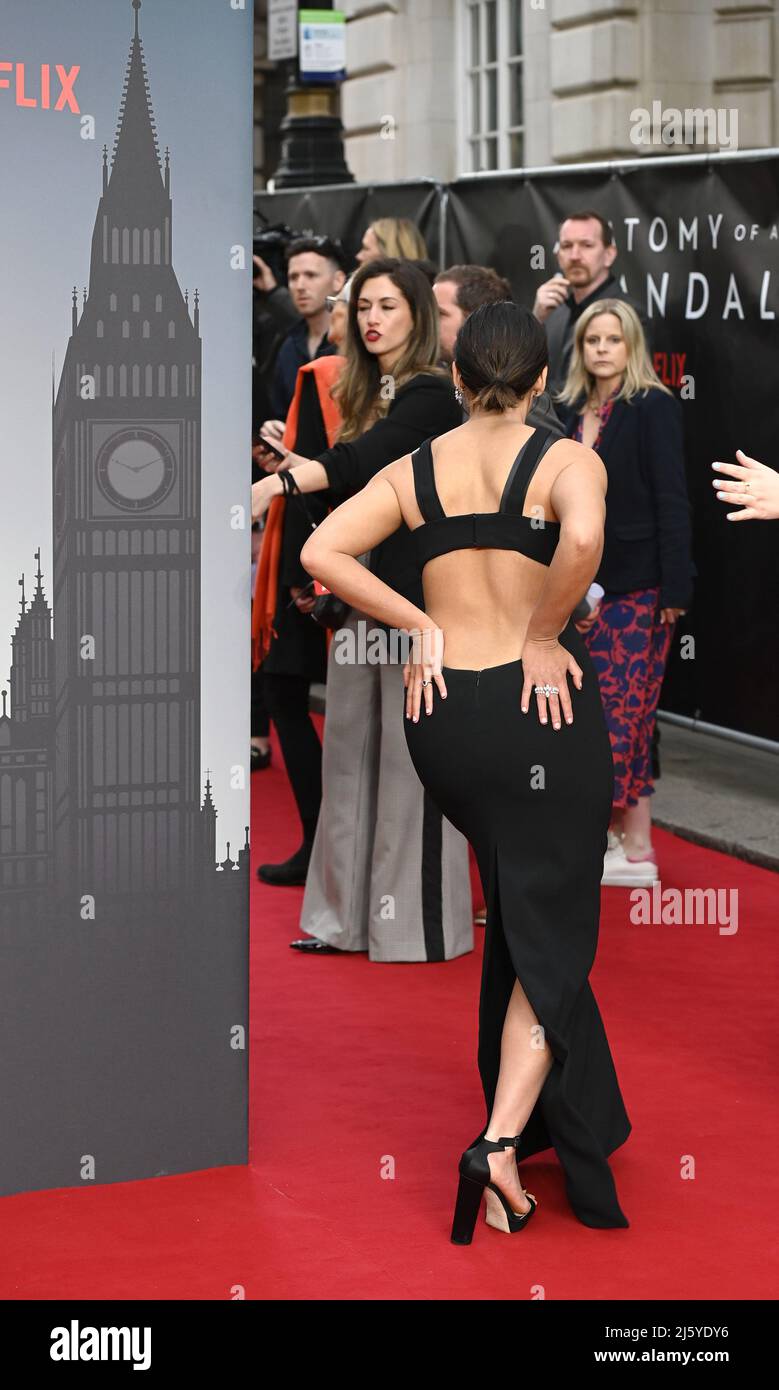 Photo Must Be Credited ©Alpha Press 079965 14042022 Naomi Scott Anatomy  Of A Scandal World Premiere In London Stock Photo - Alamy