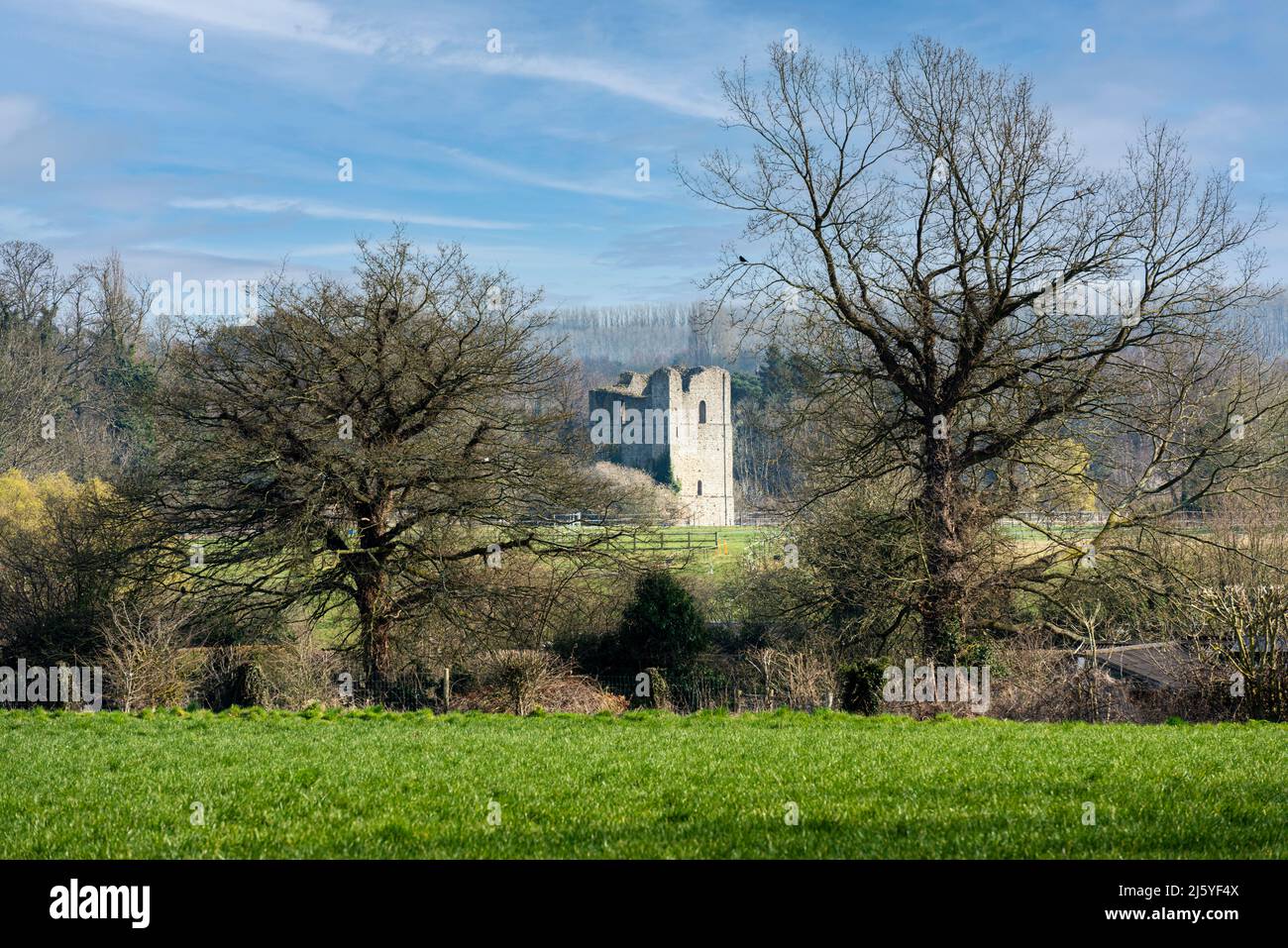 St Leonards Tower in West Malling near Maidstone in Kent, England Stock Photo