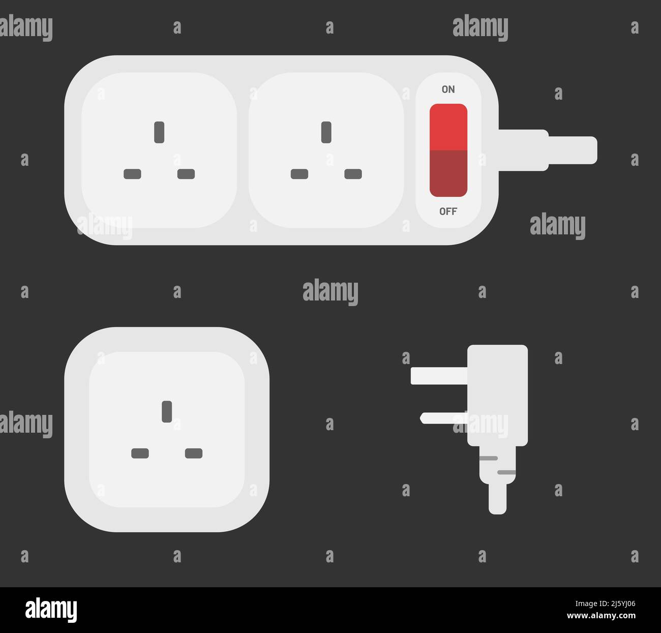 Power plug type g Stock Vector Images - Alamy
