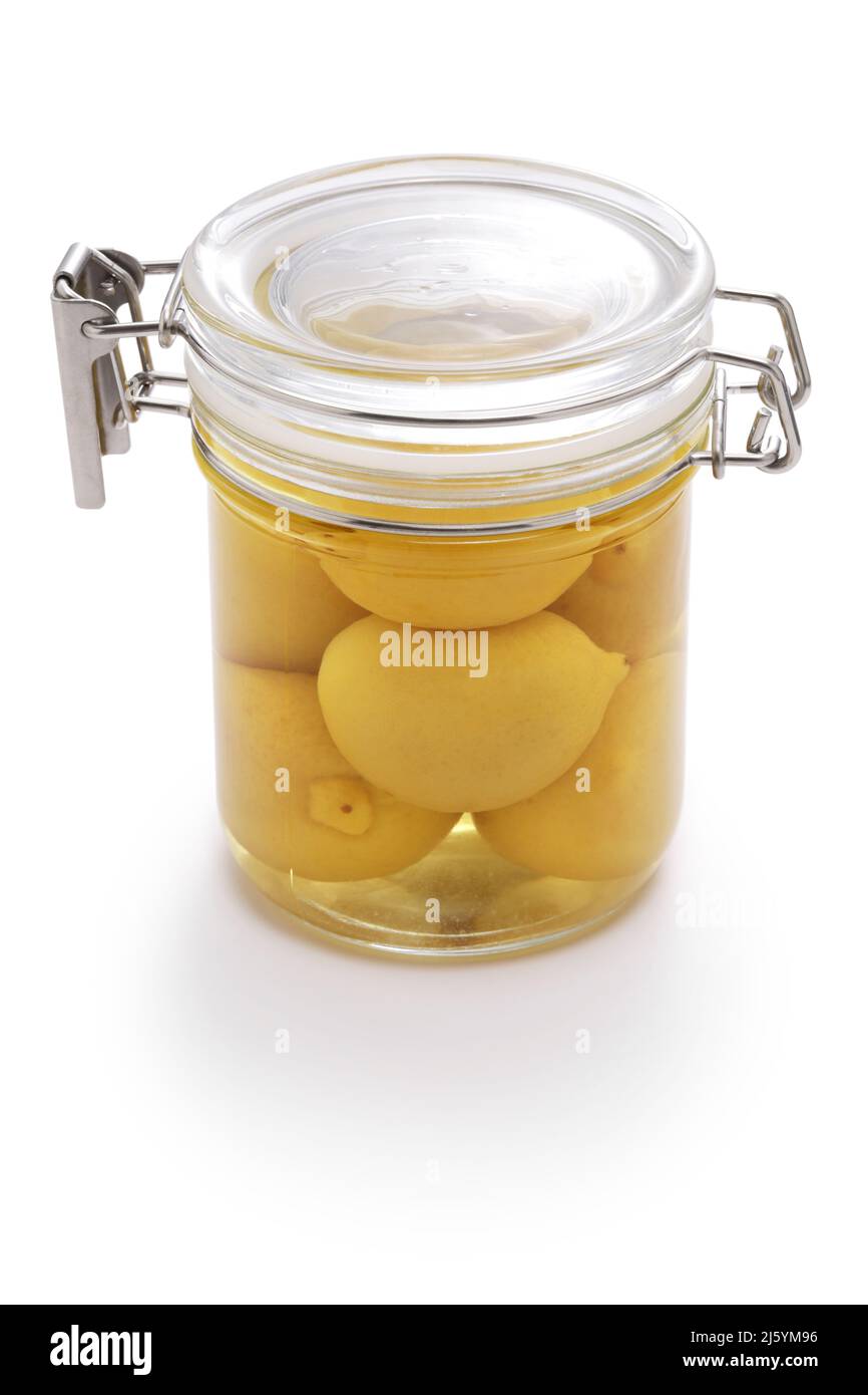 preserved lemons in a jar Stock Photo Alamy