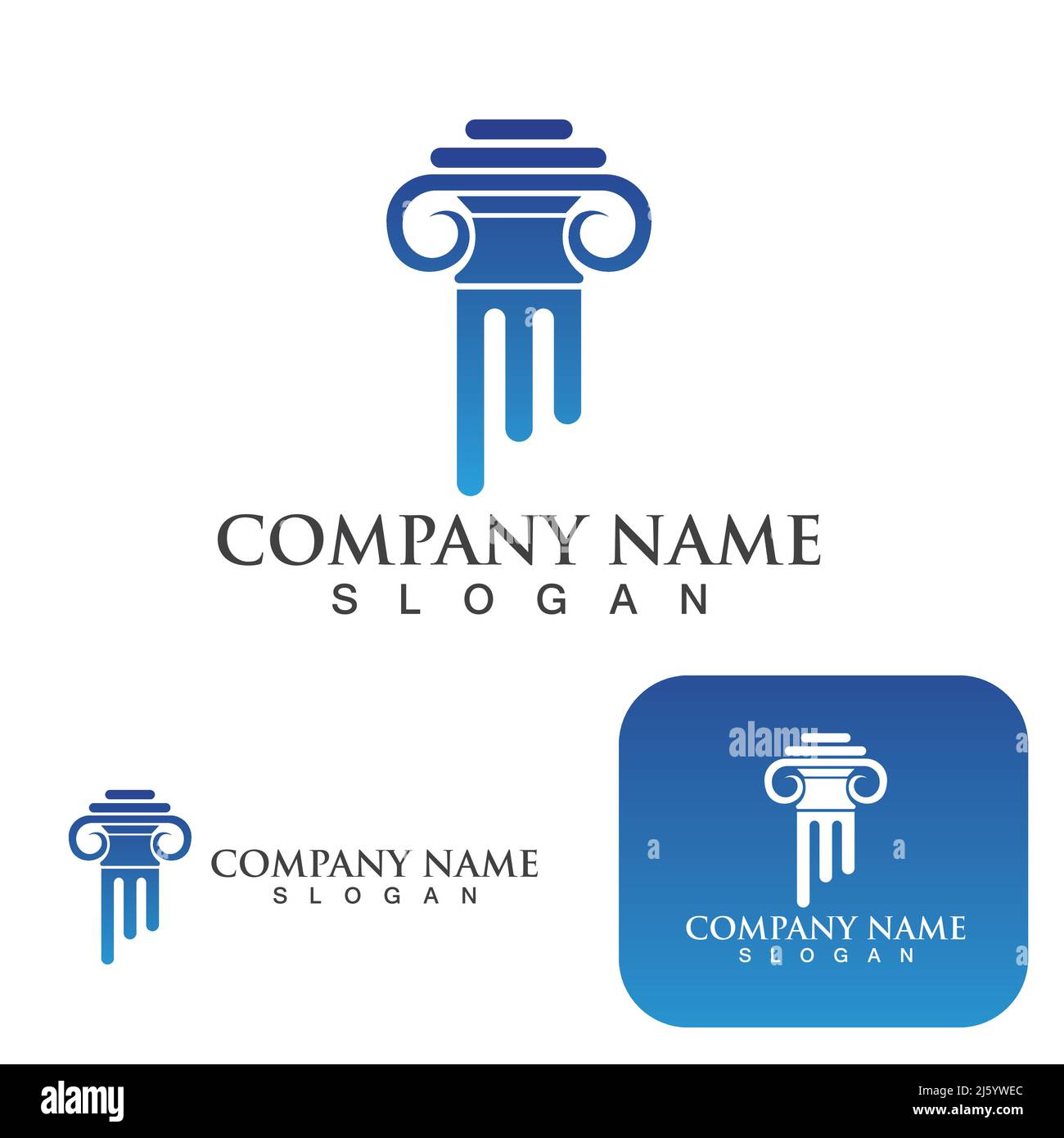 Pillar Logo and symbol vector Stock Vector