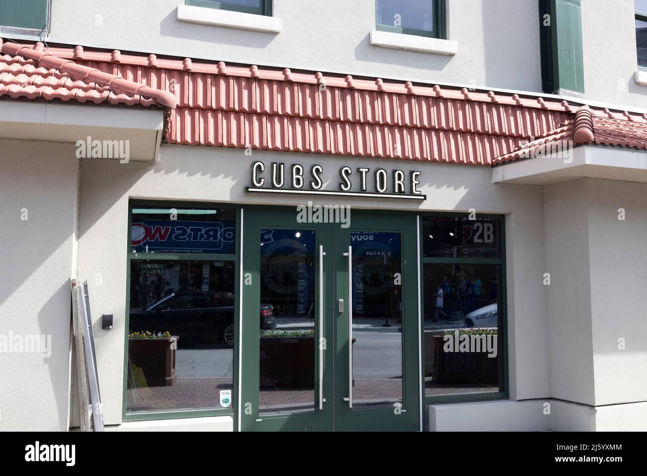 Chicago - Circa April 2022: Chicago Cubs store at Wrigley field. Wrigley  Field has been home to the Cubs since 1916 Stock Photo - Alamy