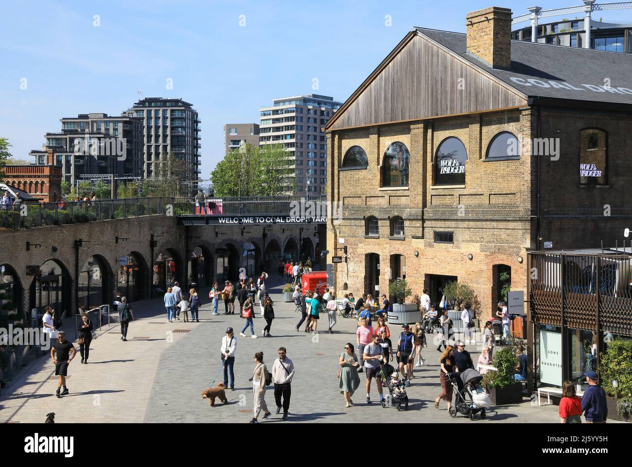 The Upmarket Shopping And Dining Destination Coal Drops Yard In Spring the-upmarket-shopping-and-dining-destination-coal-drops-yard-in-spring