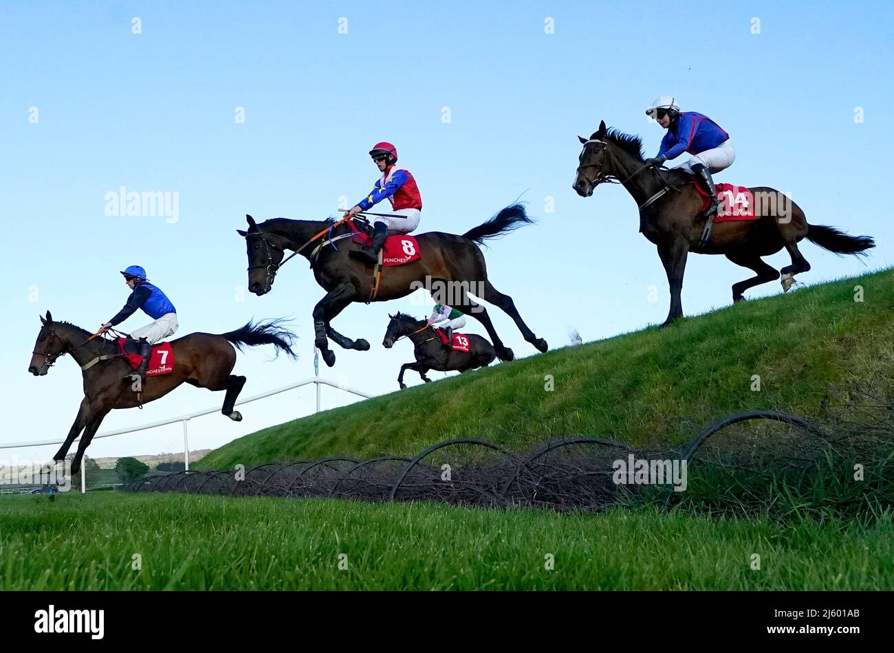 Runners and riders clear Ruby's Double as they compete in the Kildare Hunt Club Cross Country