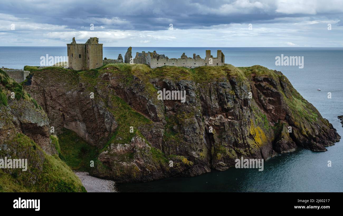 Dunnottar Castle from the South Stock Photo