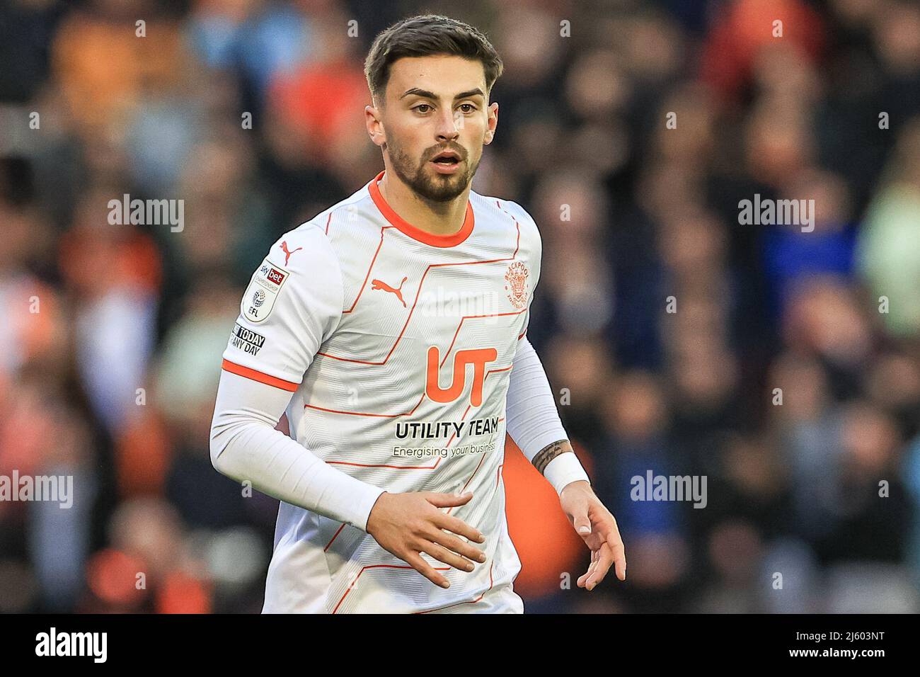 Owen Dale 7 of Blackpool during the game Stock Photo Alamy