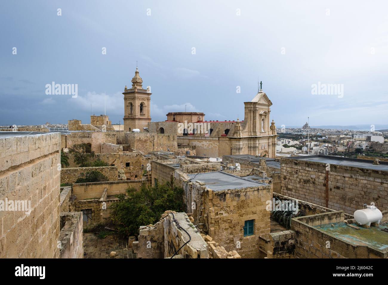 The Cittadella  /Citadel, Victoria, Gozo, Malta Stock Photo